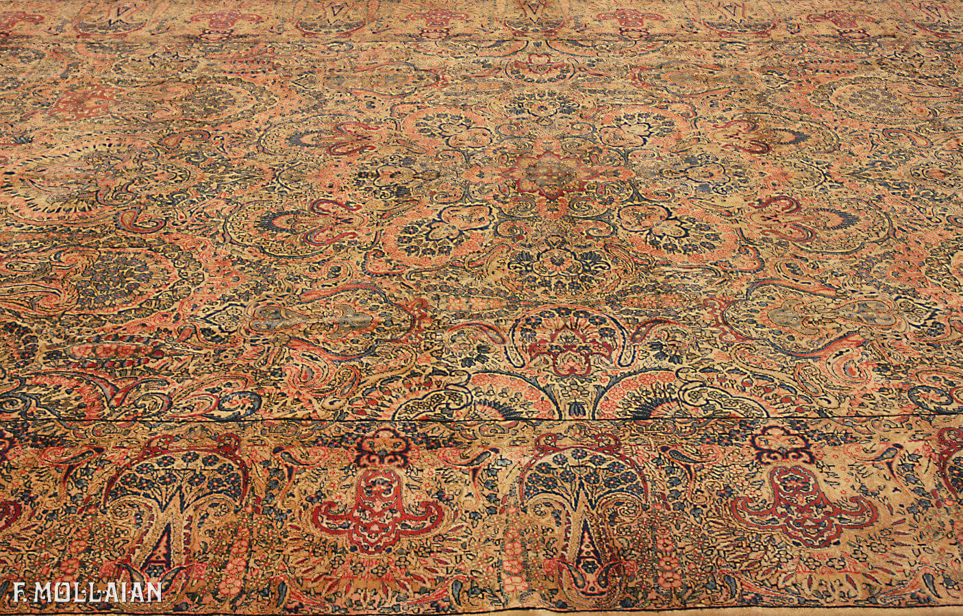 Tappeto Molto Grande Persiano Antico Kerman n°:16202829